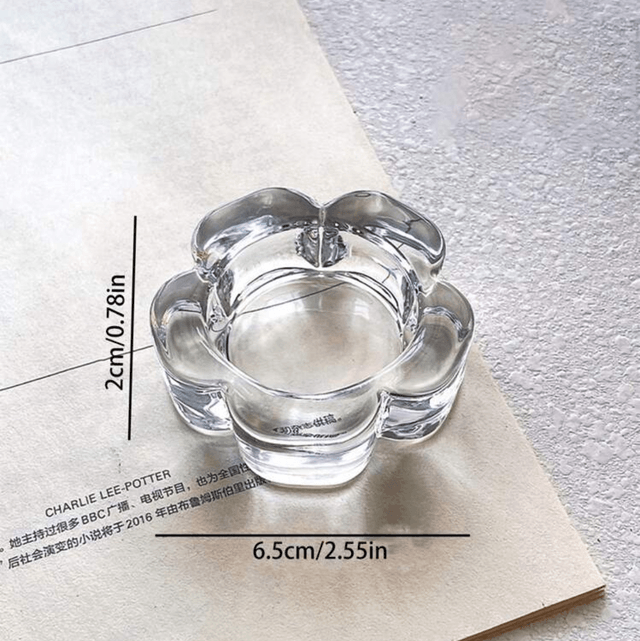 Glass incense cone holder 